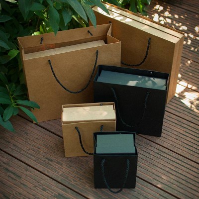 New Fashion Wholesale Recycled Custom Paper Handle Food Shopping Kraft Paper Bag