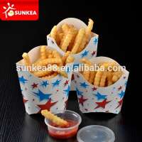 Disposable custom design potato chip french fries packaging box