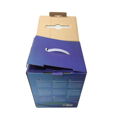 Custom Design Printing High Quality Corrugated Box with Handle